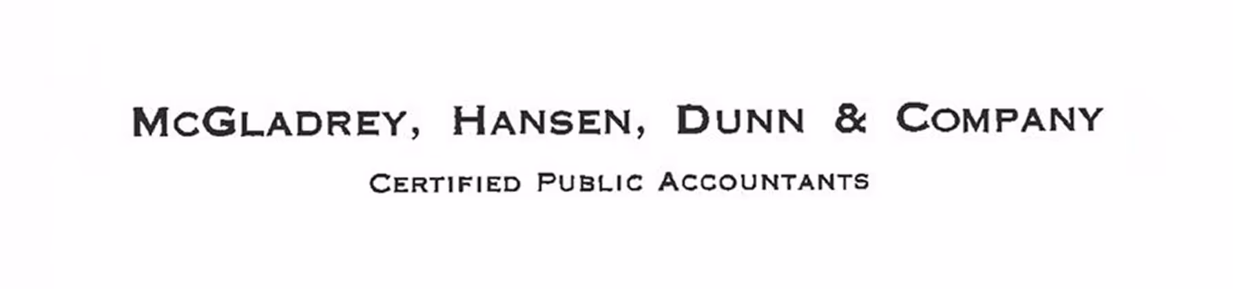 McGladrey, Hansen, Dunn & Company, a name the firm would hold for more than four decades.