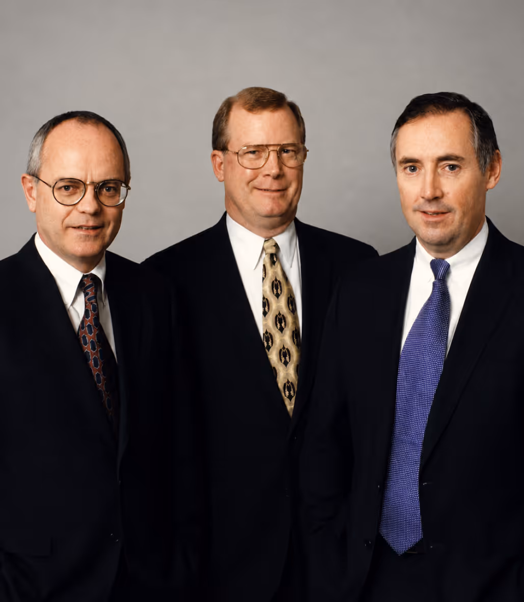 portrait of Bob Jensen, Tom Rotherham and Mark Scally