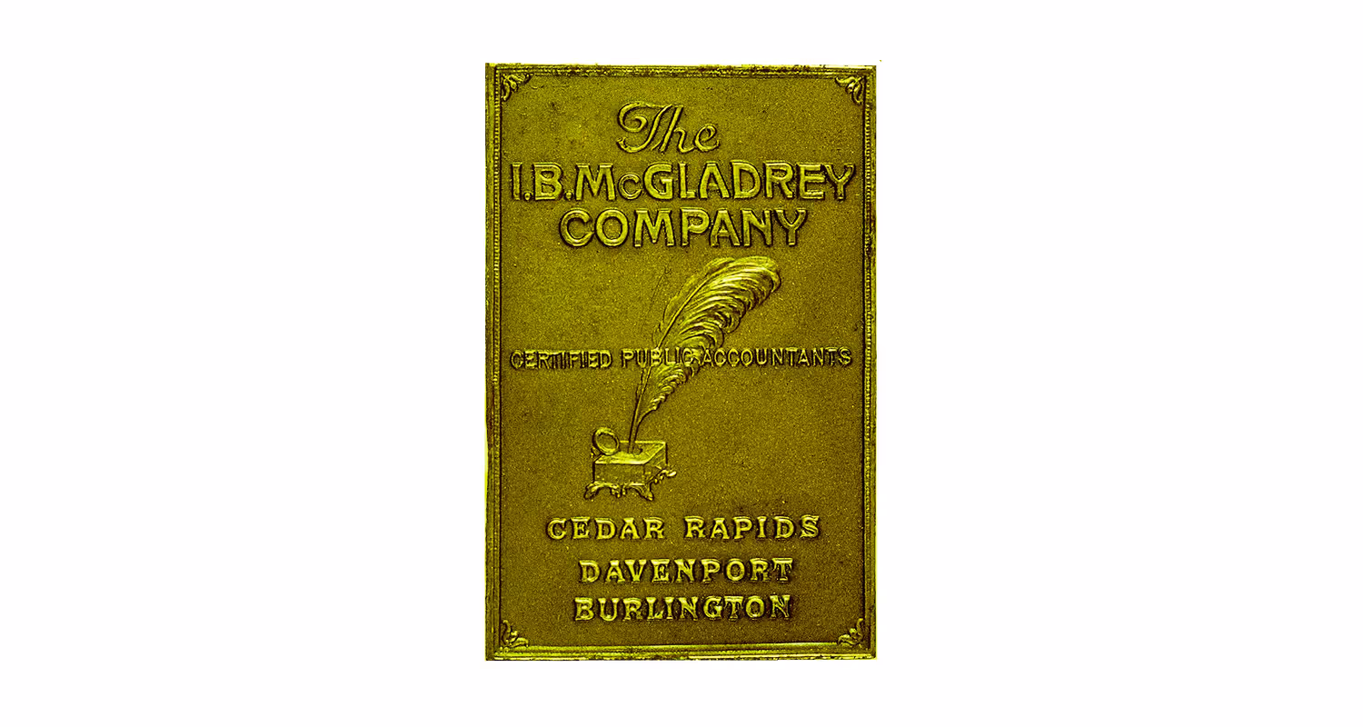The I.B.McGladrey Company Logo (1926–1939)